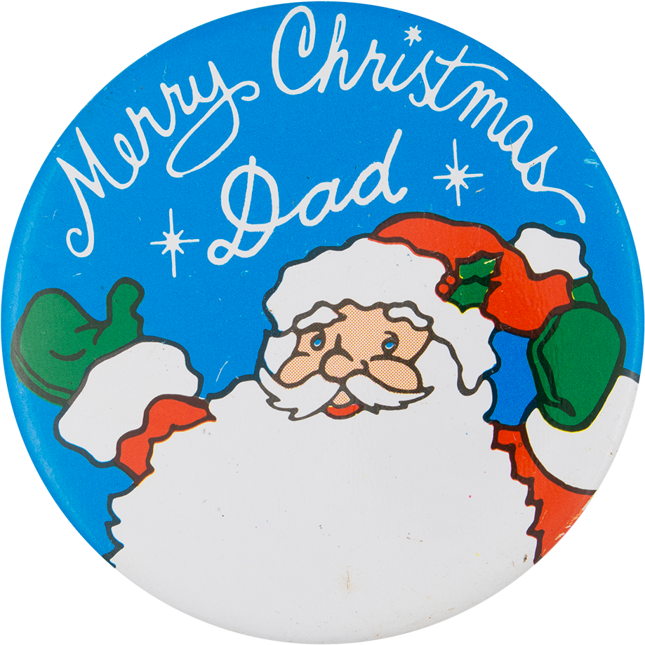 Merry Christmas Dad Santa Badge