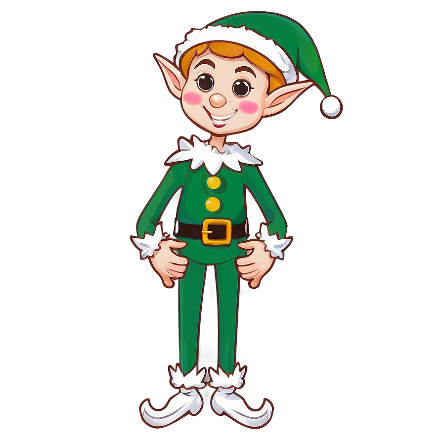 Merry Christmas Elf Design Png 24