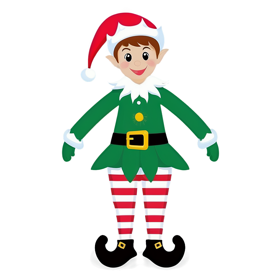 Merry Christmas Elf Design Png Vyd36