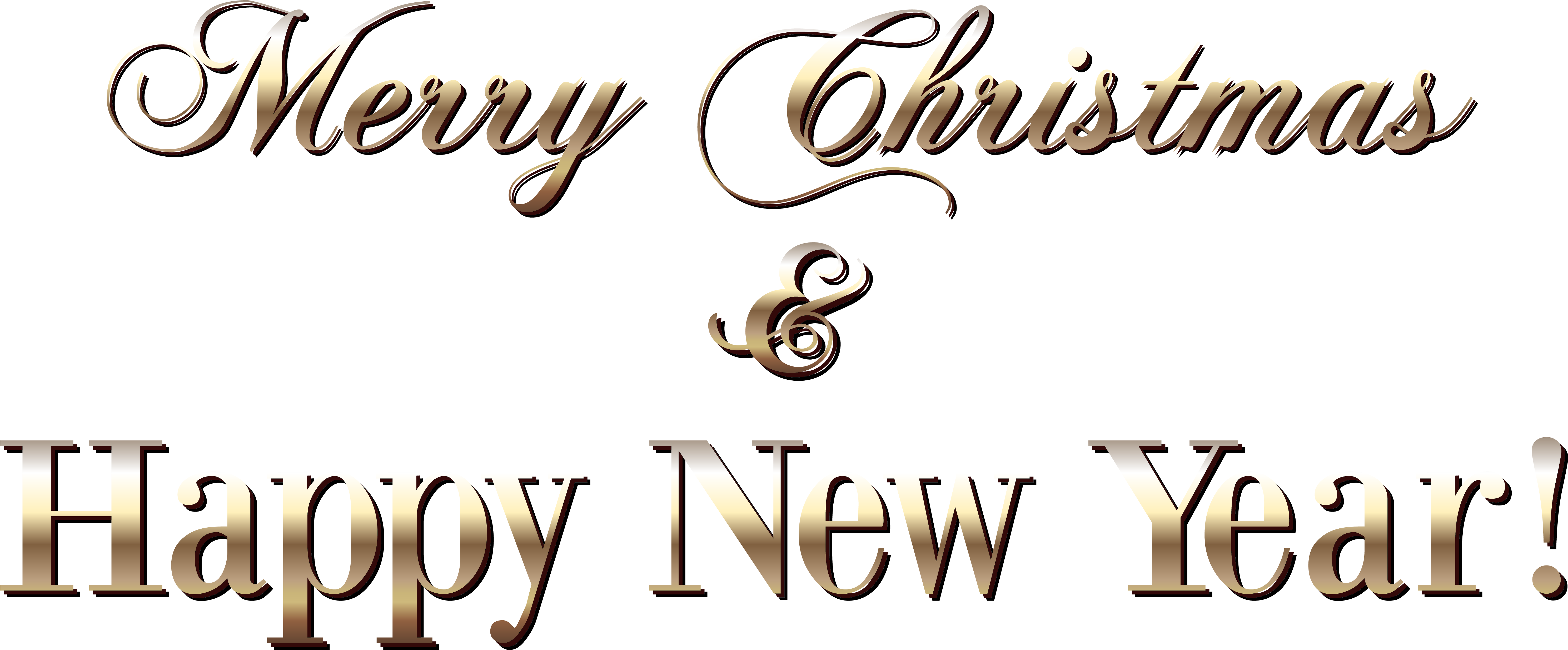 Merry Christmas Happy New Year Greeting