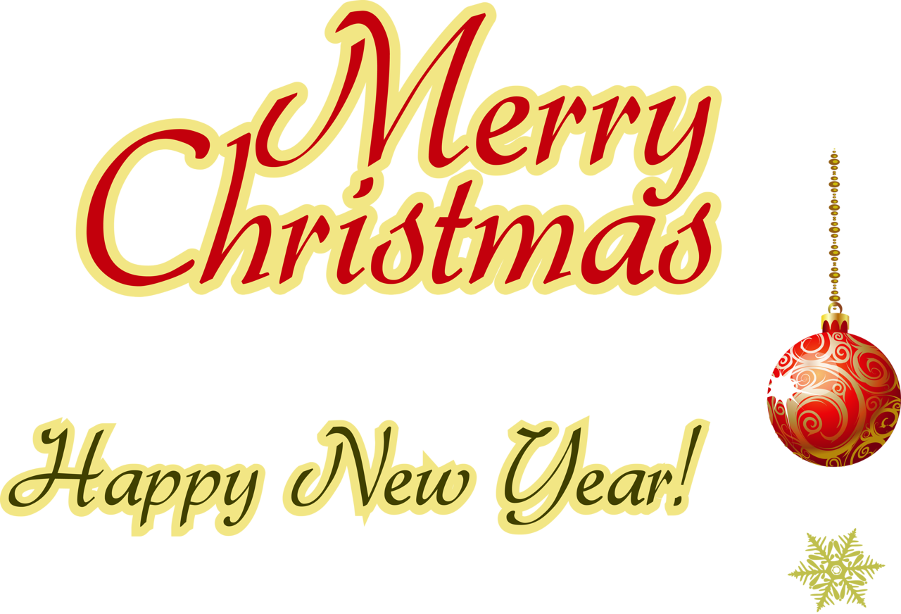 Merry Christmas Happy New Year Greeting