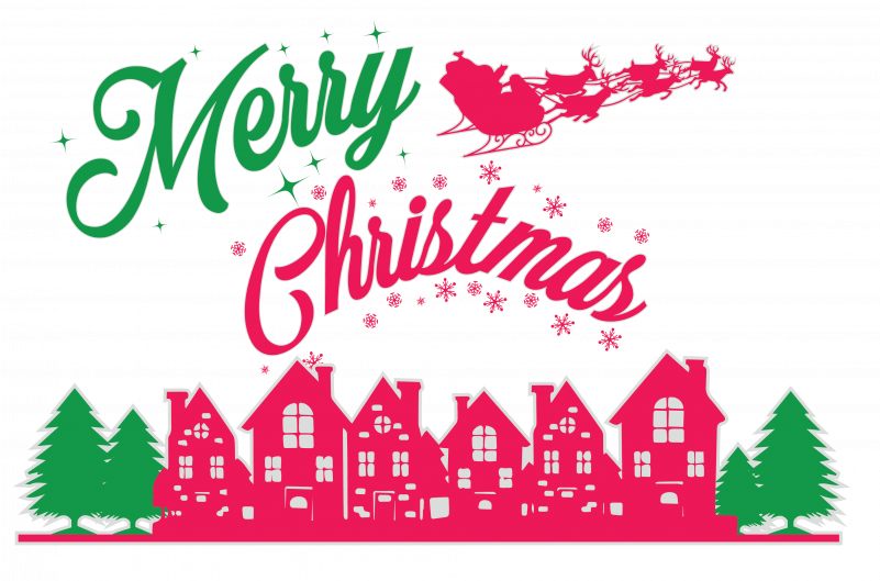 Merry Christmas Sleigh Graphic