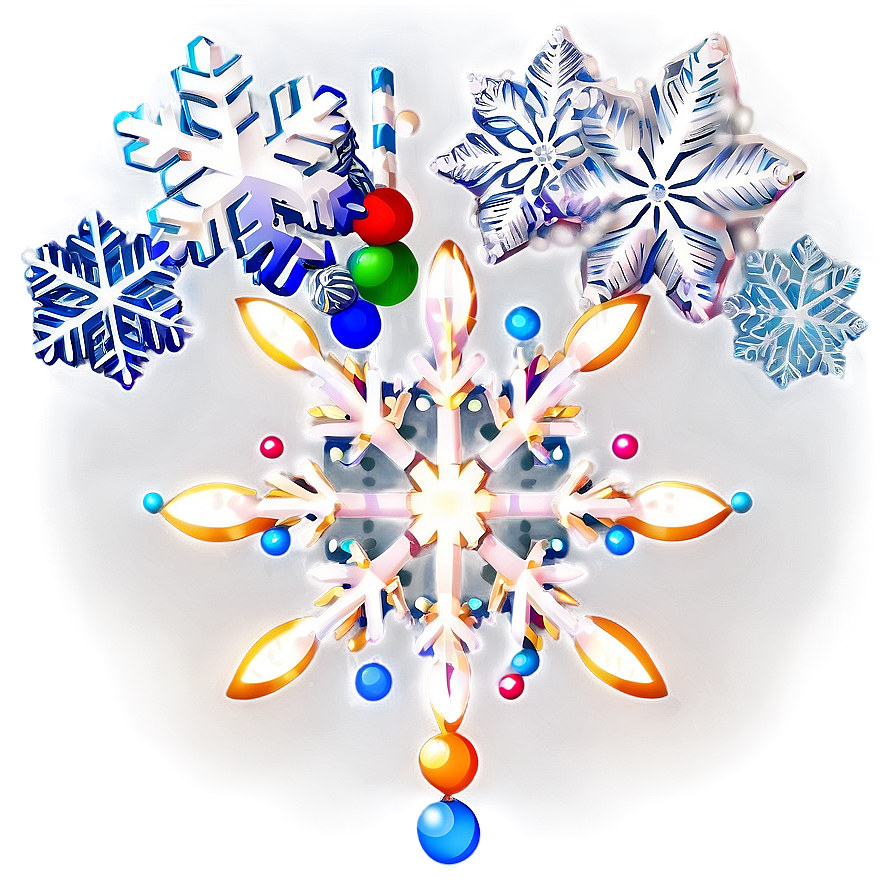 Merry Christmas Snowflake Png 05032024