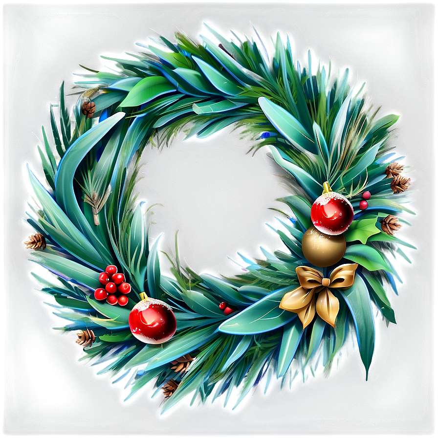 Merry Christmas Wreath Png 05032024