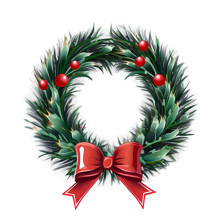 Merry Christmas Wreath Png 26