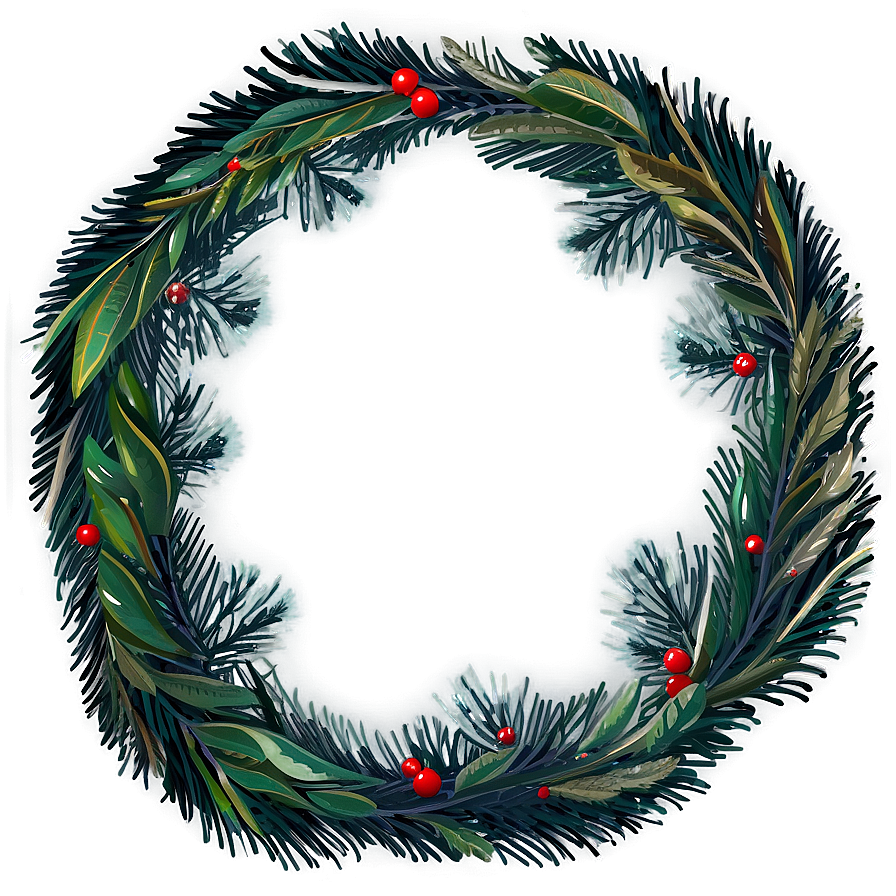 Merry Christmas Wreath Png 82