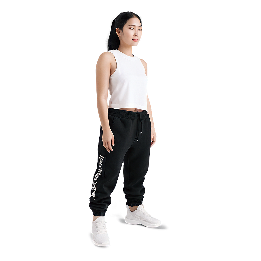 Mesh Black Sweatpants Png 06132024