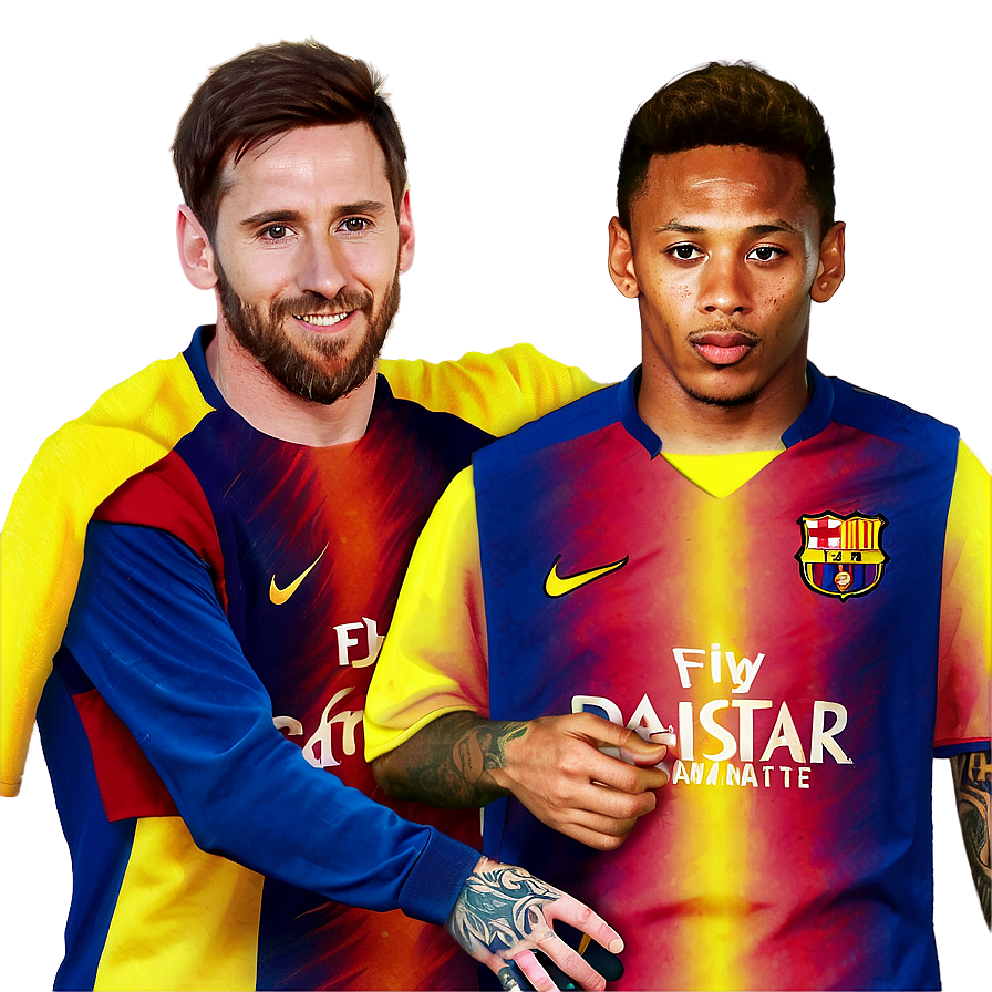 Messi And Neymar Duo Png Xkl14