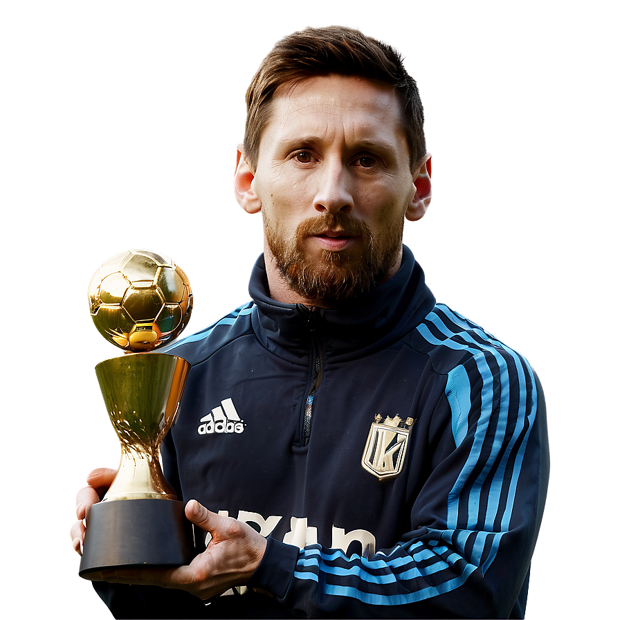 Messi And Trophies Png Poc95