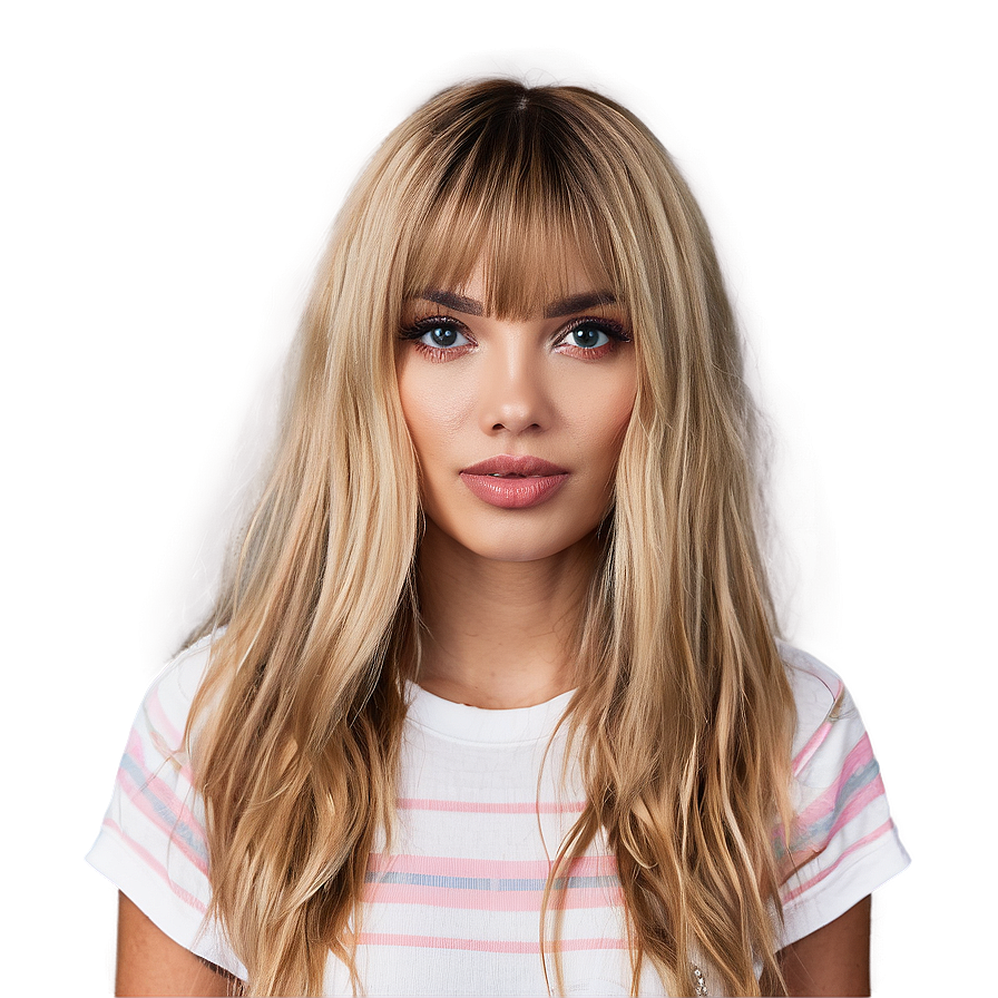 Messy Blonde Bangs Png Ykj76