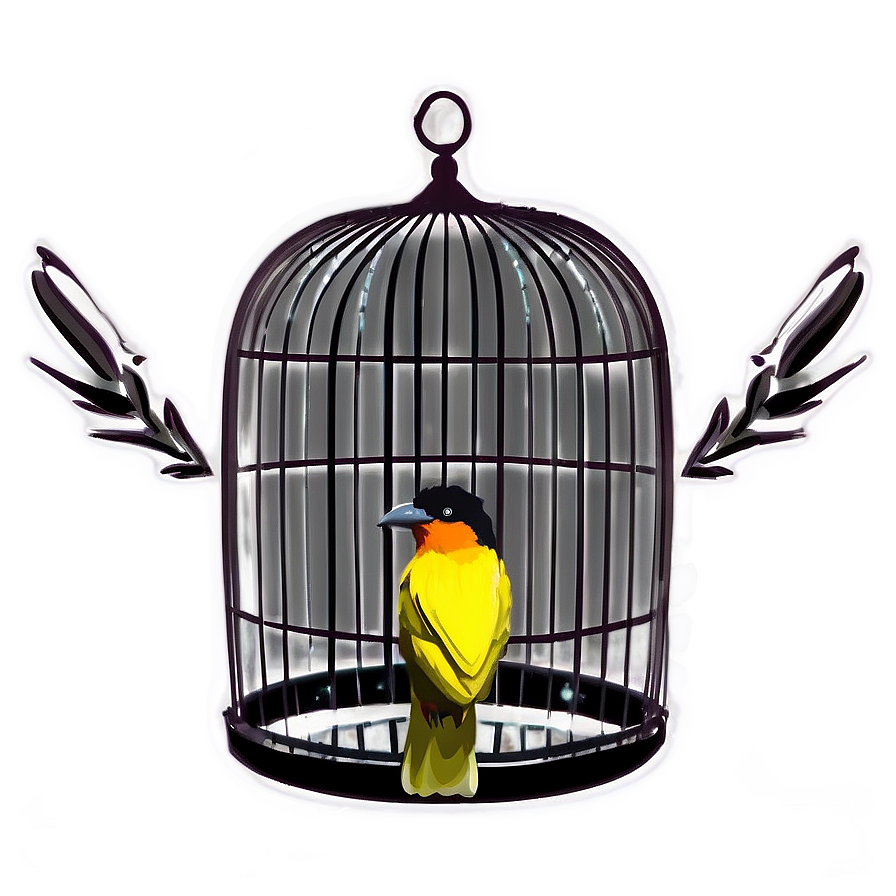 Metal Bird Cage Png 06122024