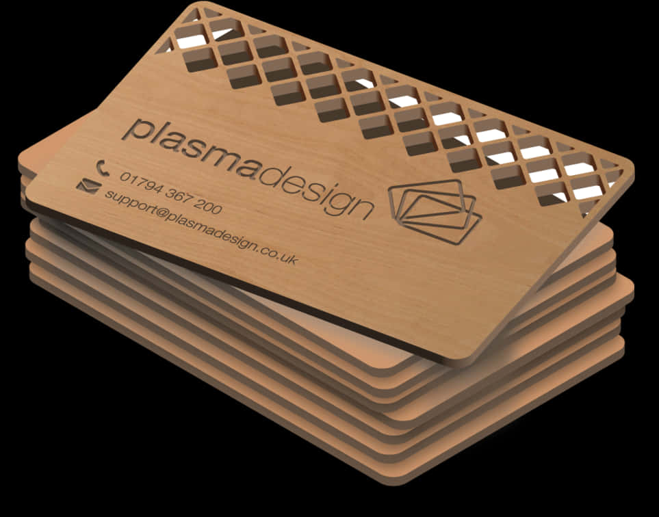 Metal Business Cards Stacked Design