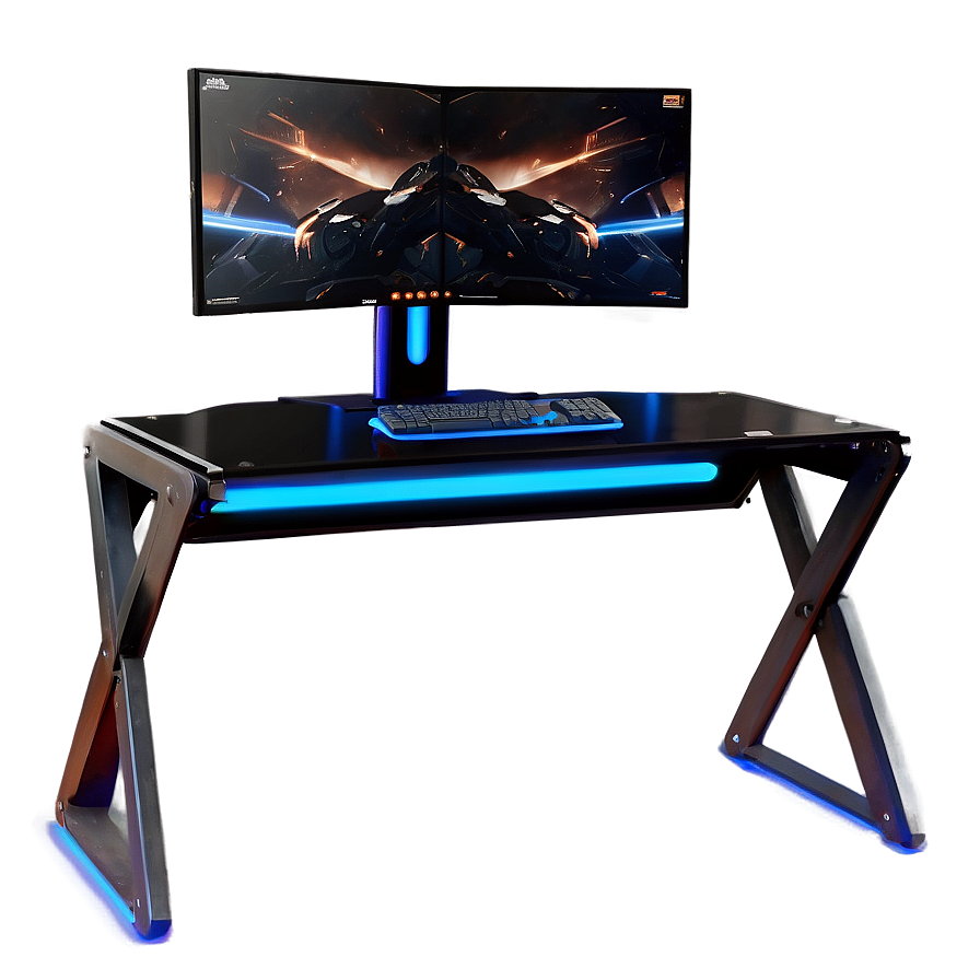 Metal Frame Gaming Desk Png 06212024