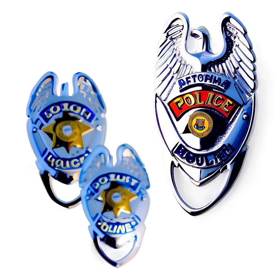 Metal Police Badge Design Png Okh