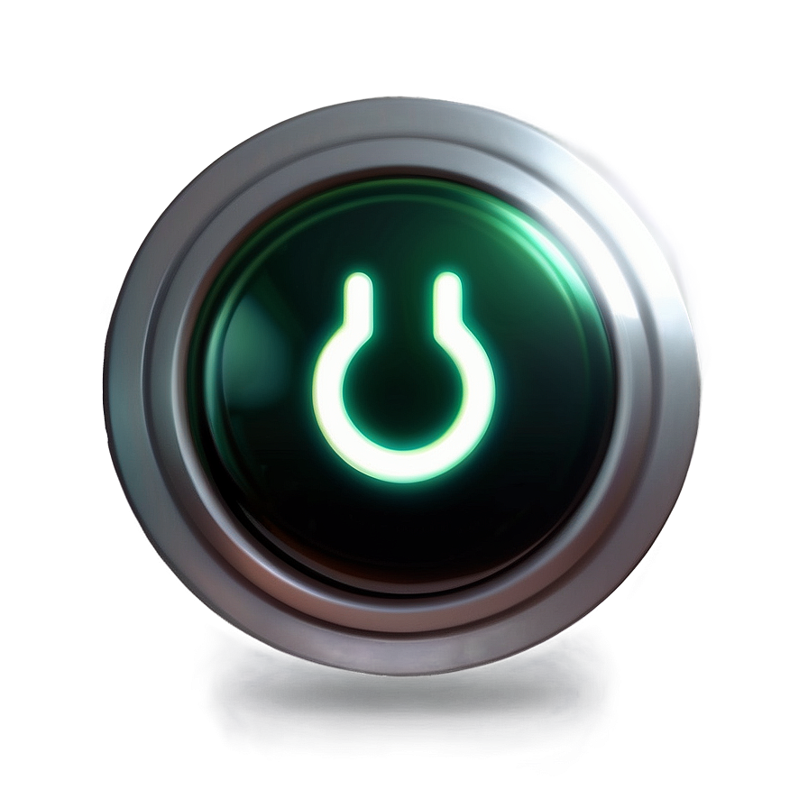 Metal Power Button Png 06212024