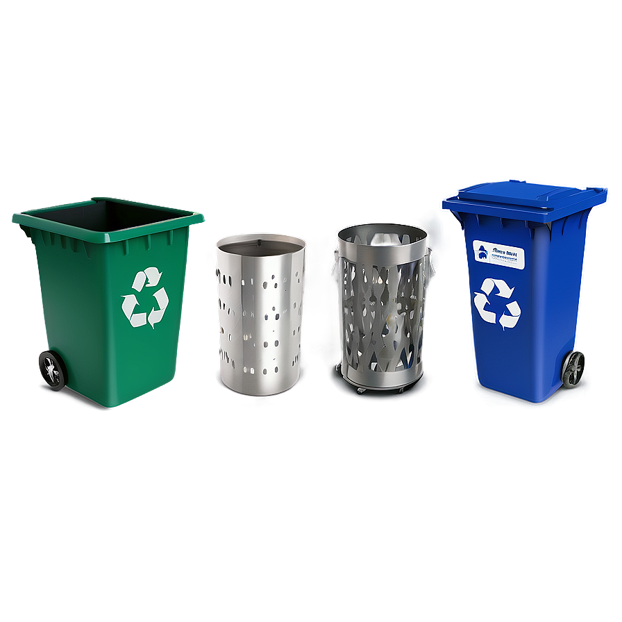 Metal Recycle Bin Png Xms54