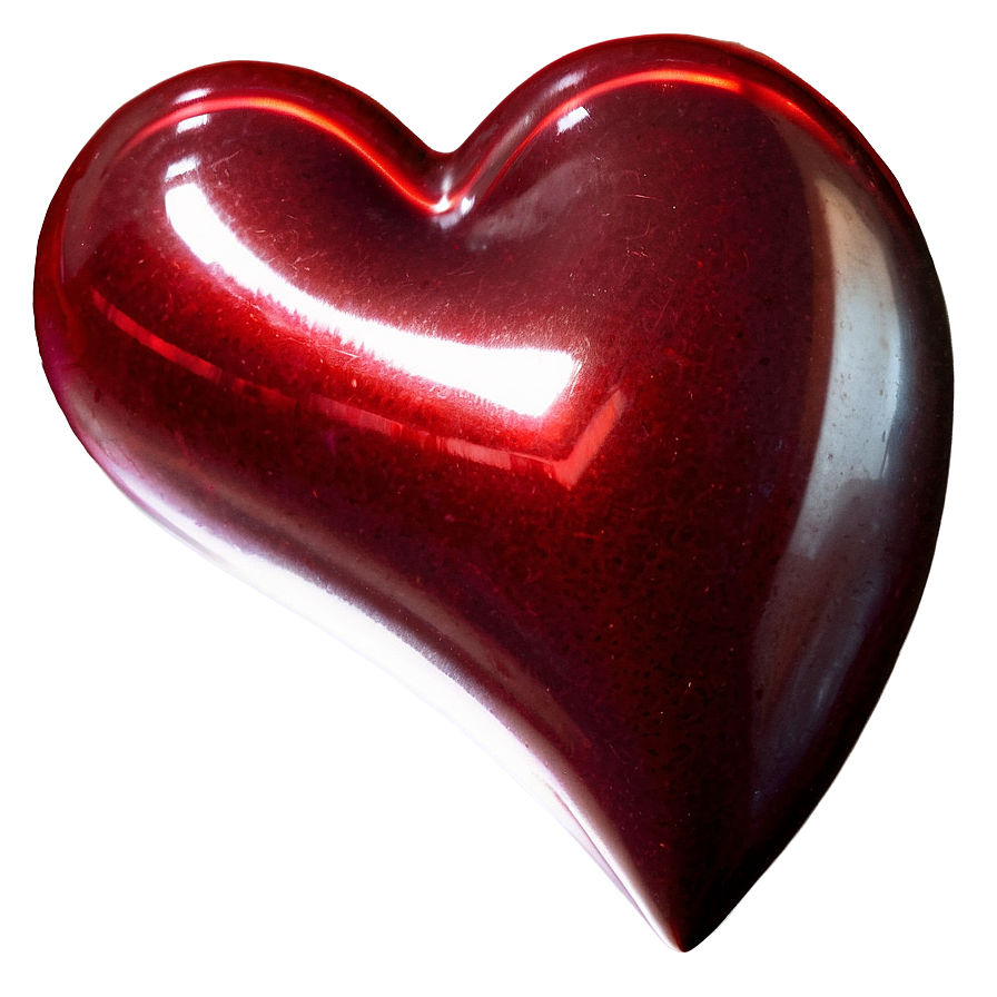Metal Red Heart Png 05242024