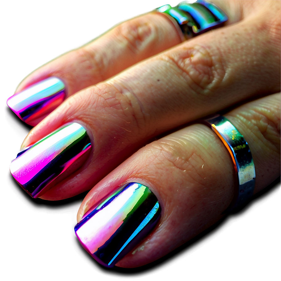 Metallic Acrylic Nails Png Fuu15