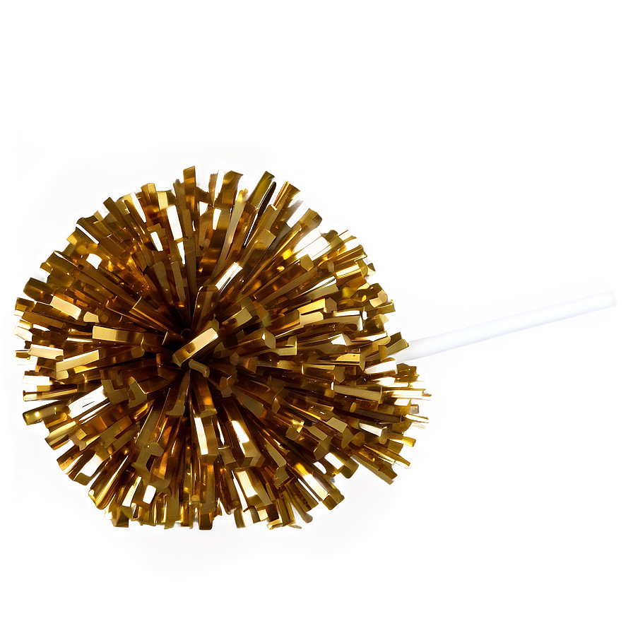 Metallic Cheer Pom Poms Png 06282024