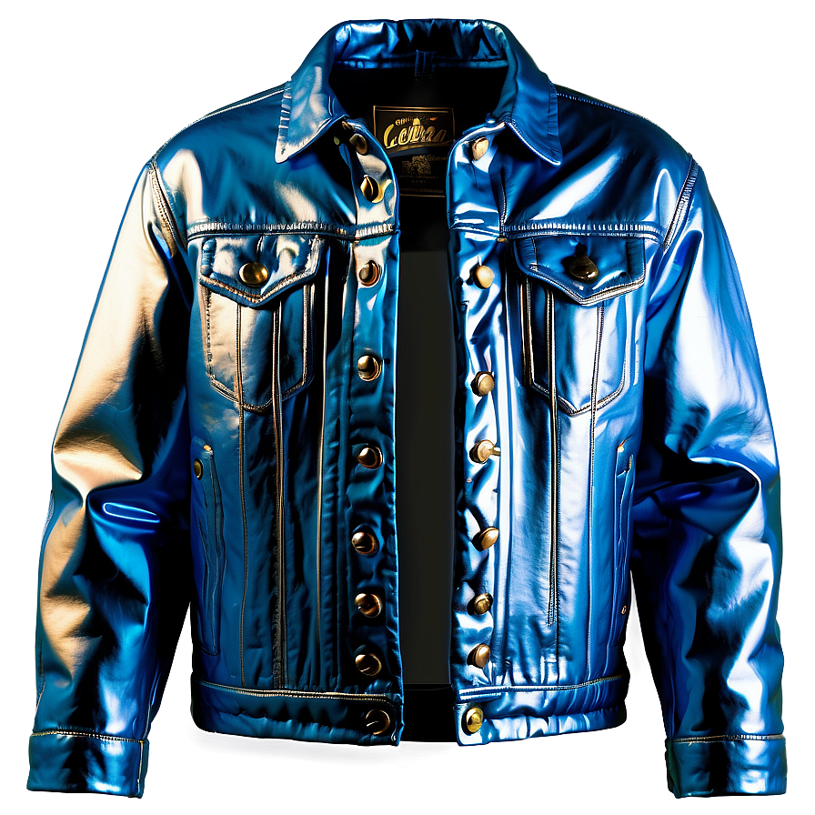 Metallic Denim Jacket Png Ano30