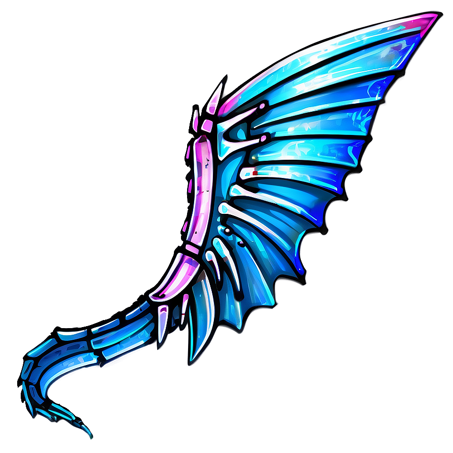 Metallic Dragon Wings Png 34