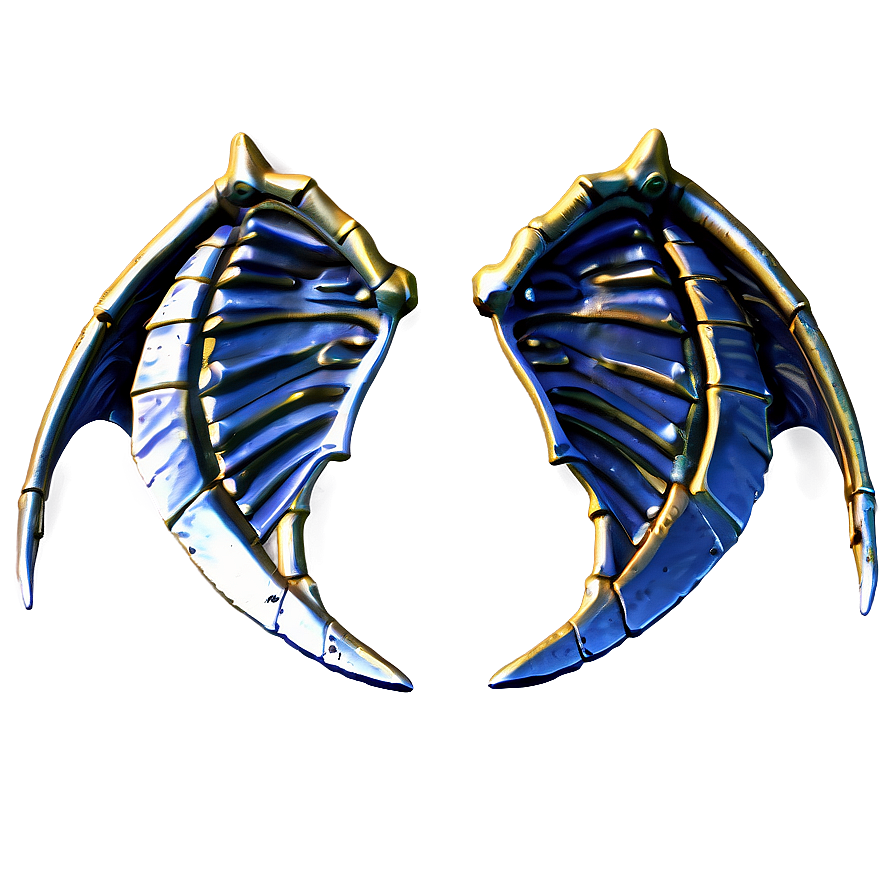 Metallic Dragon Wings Png Cnk