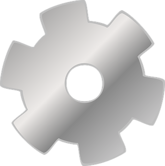 Metallic Gear Icon