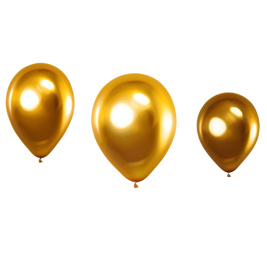 Metallic Gold Balloon Png Owa