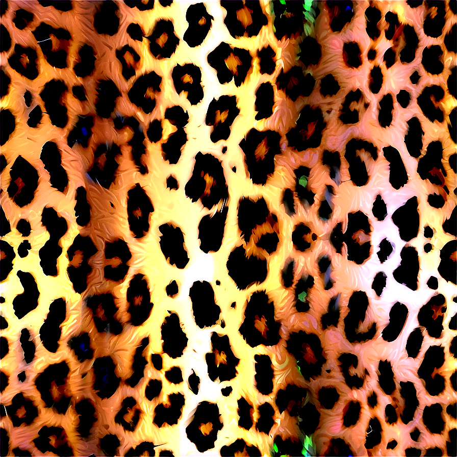 Metallic Leopard Print Png 2