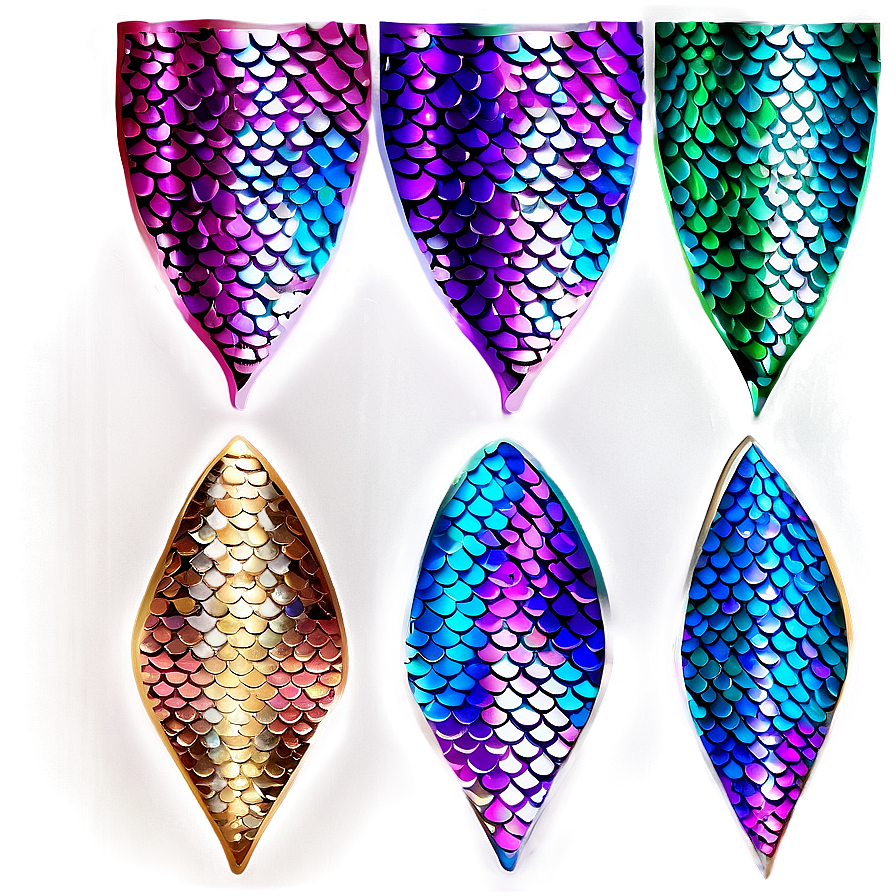 Metallic Mermaid Scales Effect Png Rji