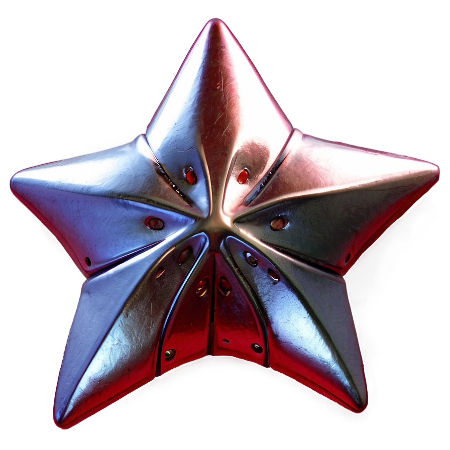 Metallic Red Star Png Ttr96