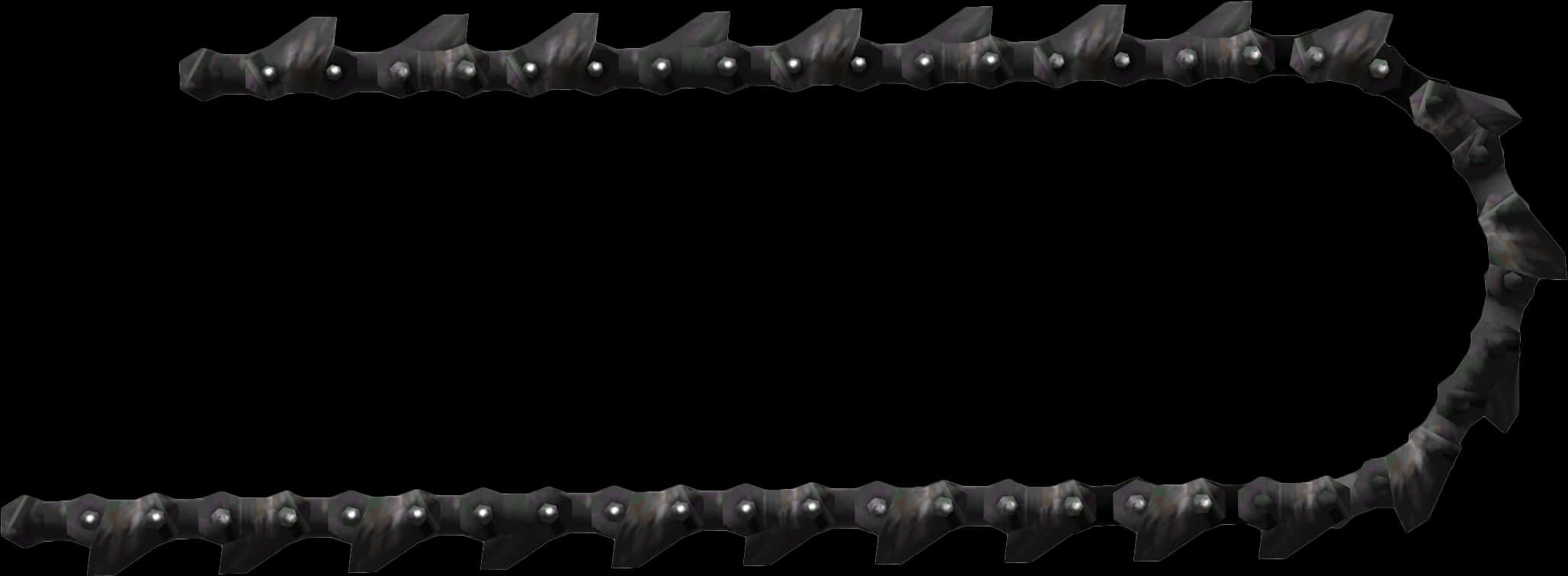 Metallic Spiked Chain Frame