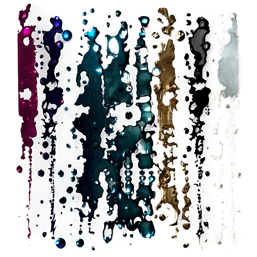 Metallic Splatter Shine Png 05042024