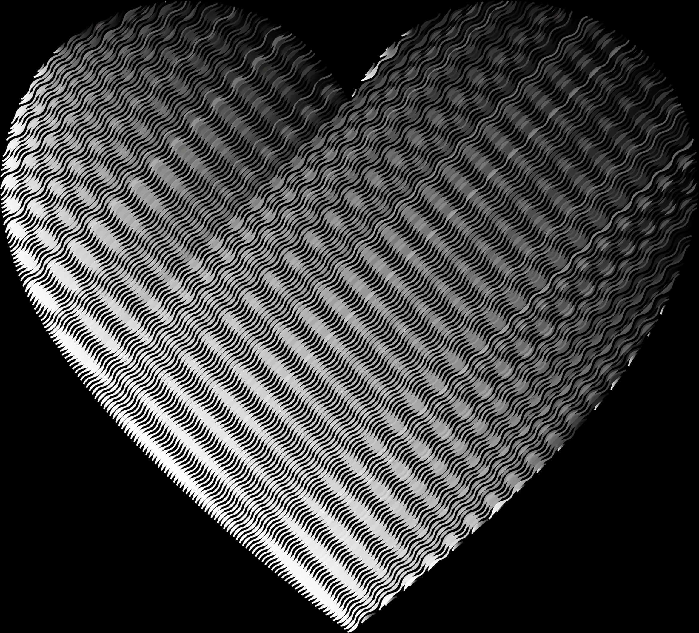 Metallic Texture Heart Transparent Background