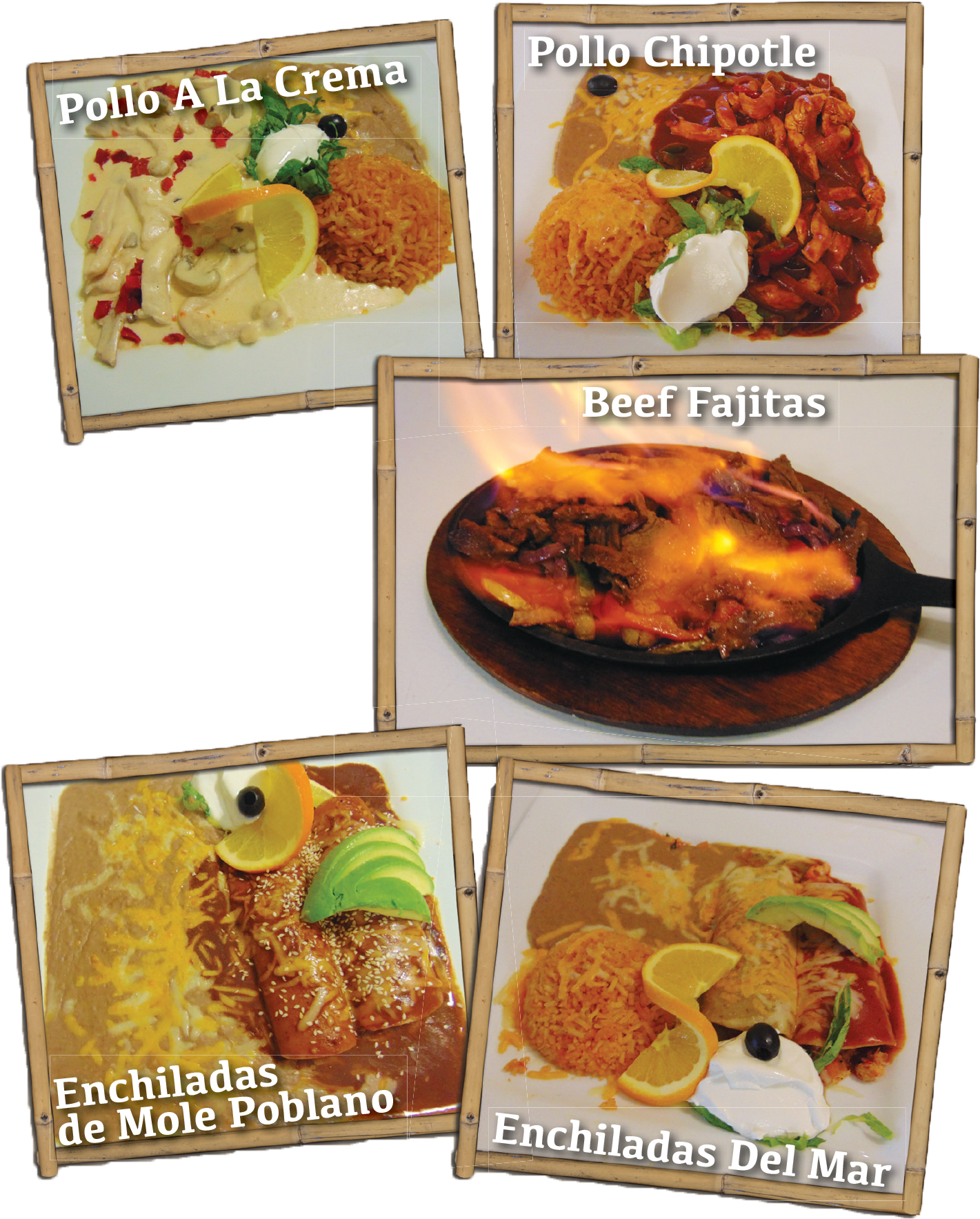 Mexican Cuisine Dishes Collage