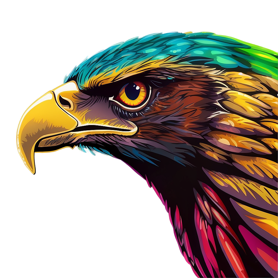 Mexican Eagle In Pop Art Png Pjn