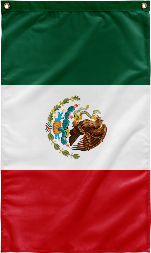 Mexican Flag Vertical Display