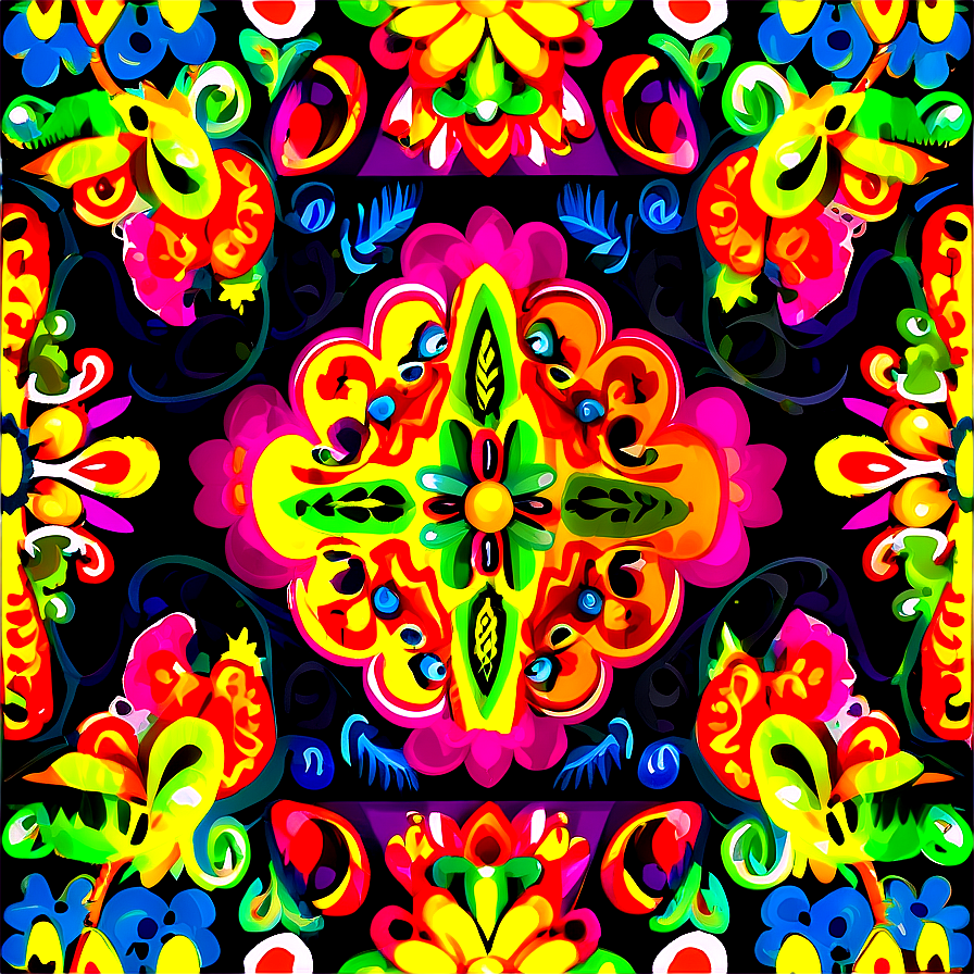 Mexican Folk Art Patterns Png Afh31