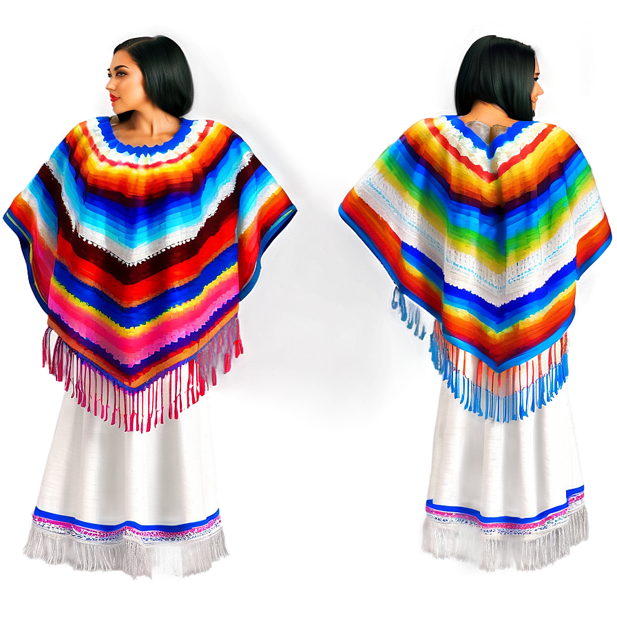 Mexican Poncho Fashion Statement Png Jab33