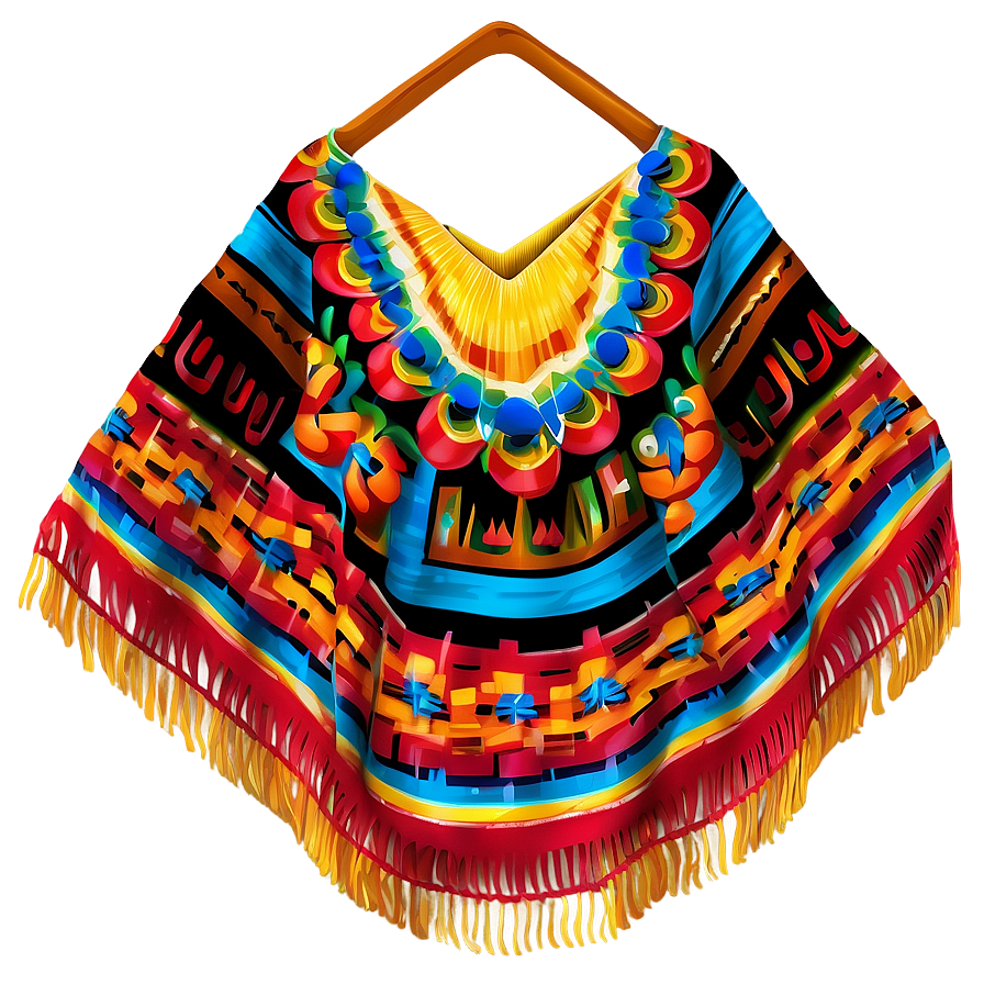 Mexican Poncho For Celebration Png Jlq