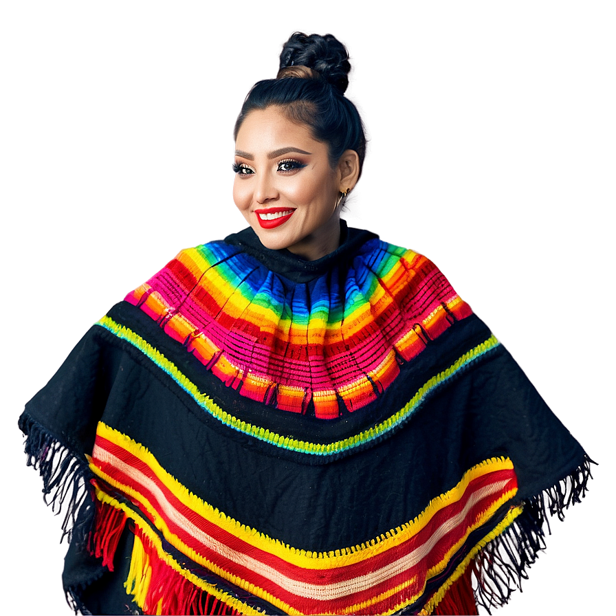 Mexican Poncho For Festivals Png 06282024