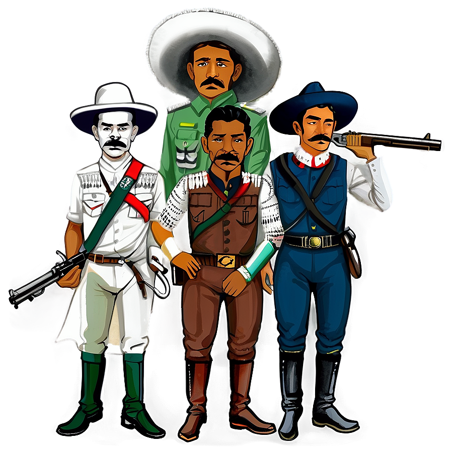 Mexican Revolutionary Heroes Png 05212024