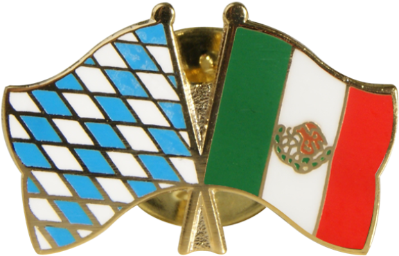 Mexico Scotland Flag Pins