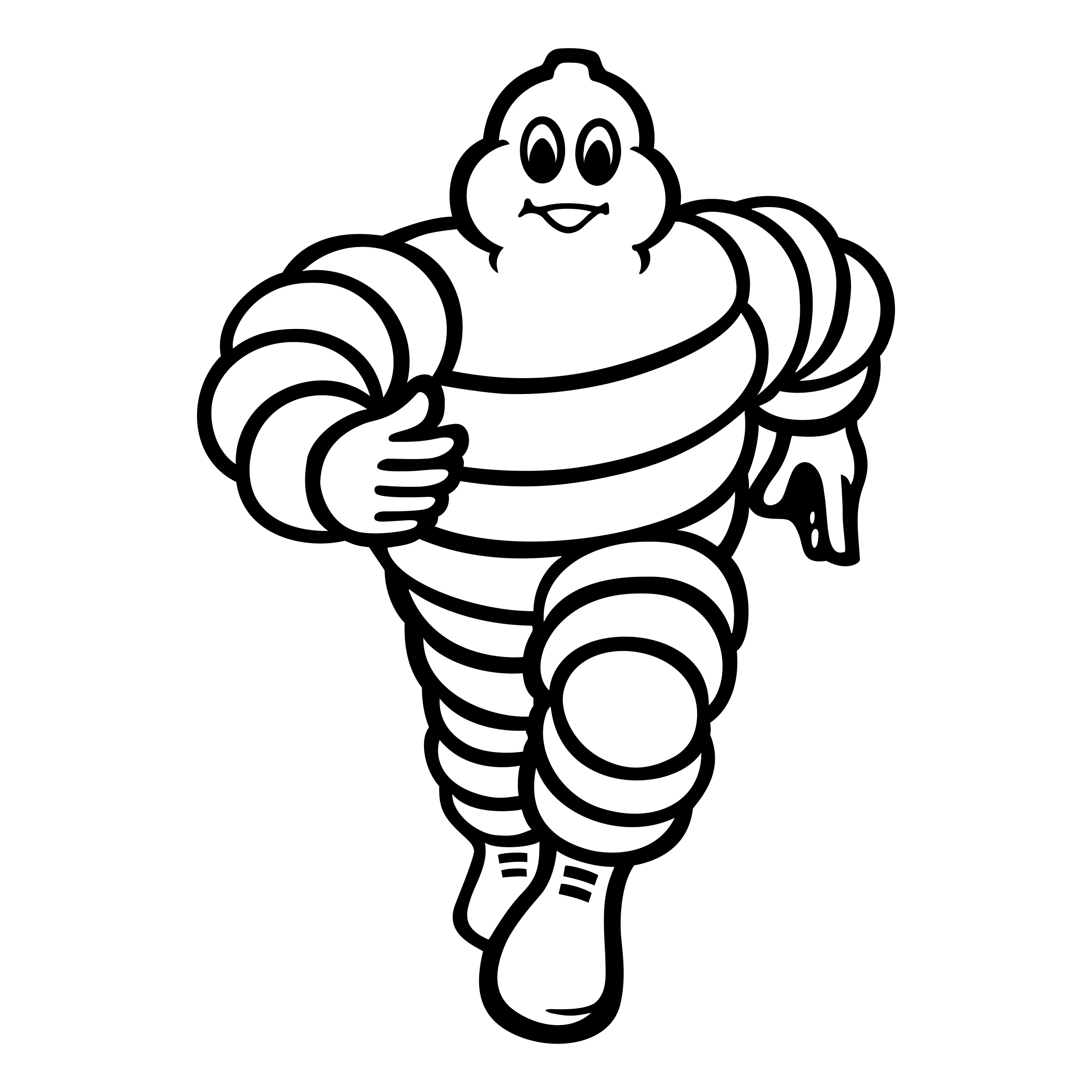 Michelin Man Logo Illustration