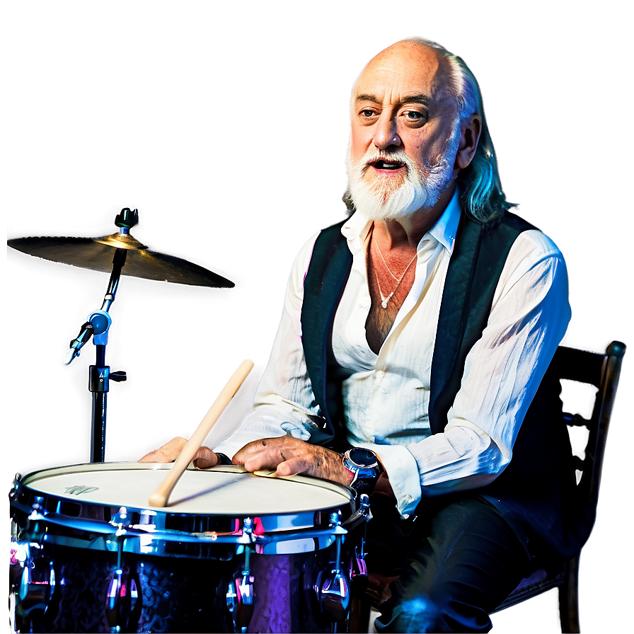 Mick Fleetwood Drumming Png 12