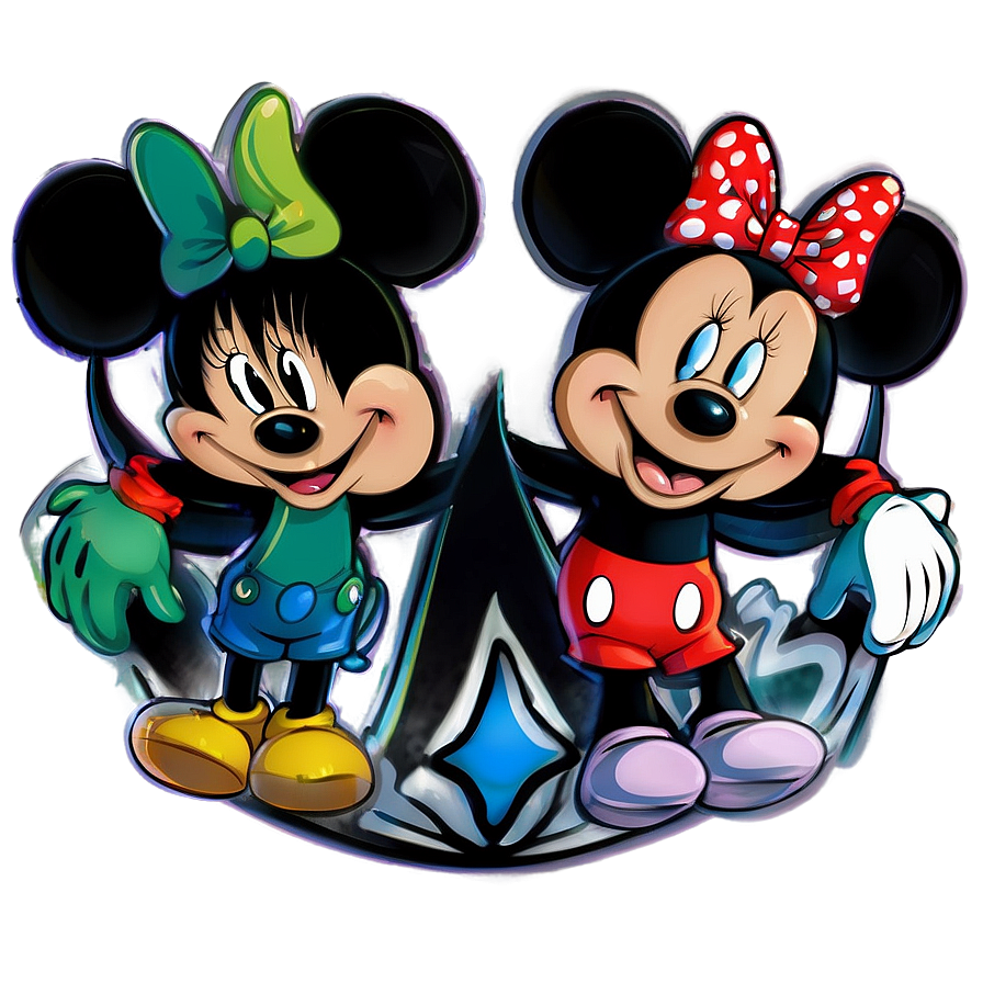 Mickey And Minnie At The Beach Png Fli50