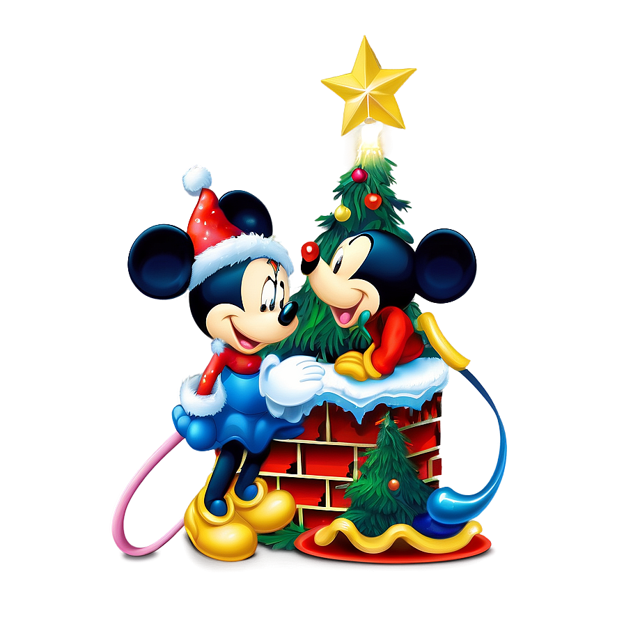 Mickey And Minnie Christmas Png Tbc67