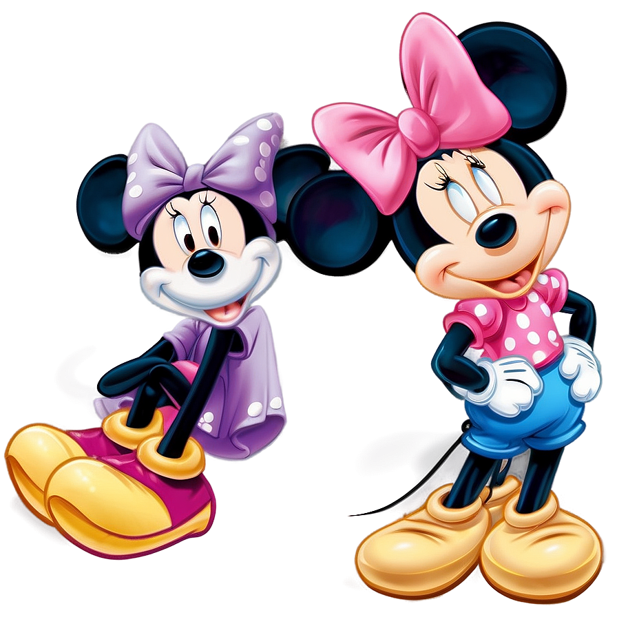 Mickey And Minnie Cute Pose Png Cil6