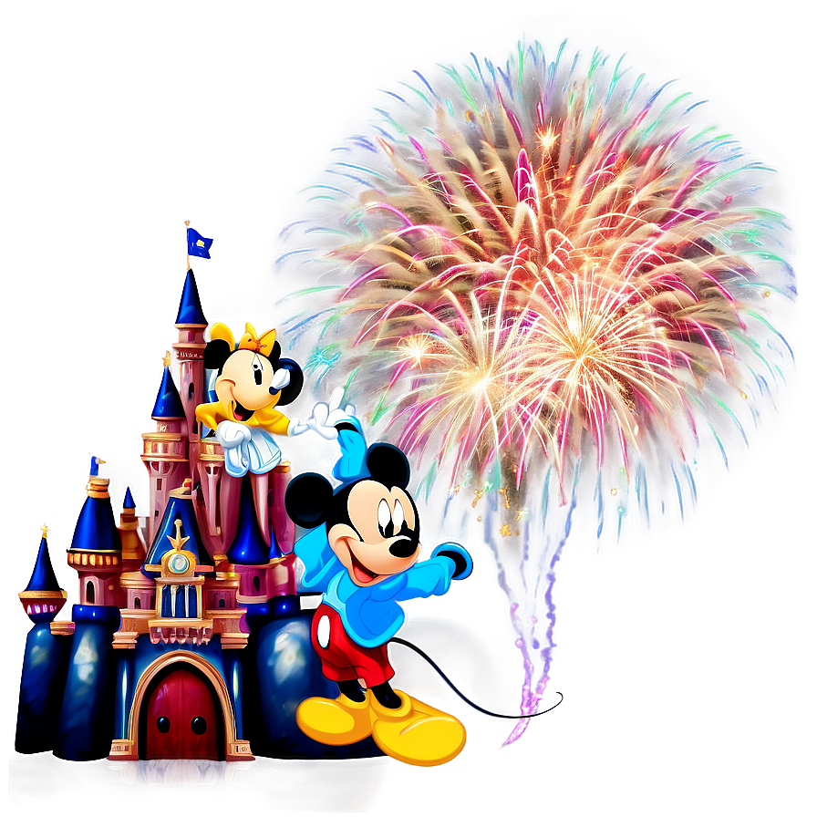 Mickey And Minnie Fireworks Png 88