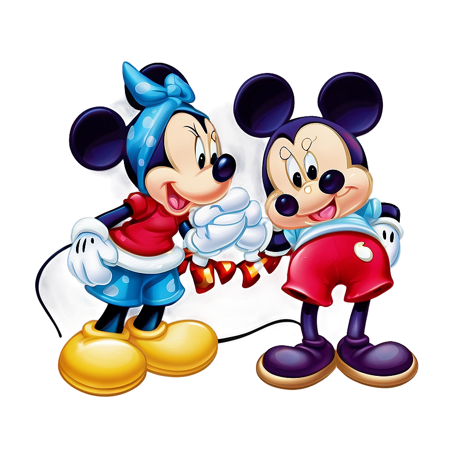 Mickey And Minnie New Year Png 62